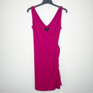 Vintage Express Magenta Cocktail Dress 7/8